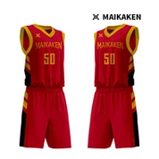 Set kaos dan celana permainan basket pria desain asli